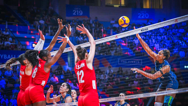 Ana Cristina (BRA) during Women's VNL 2026 final match Brazil v Türkiye in July 26th, in Macau, China.