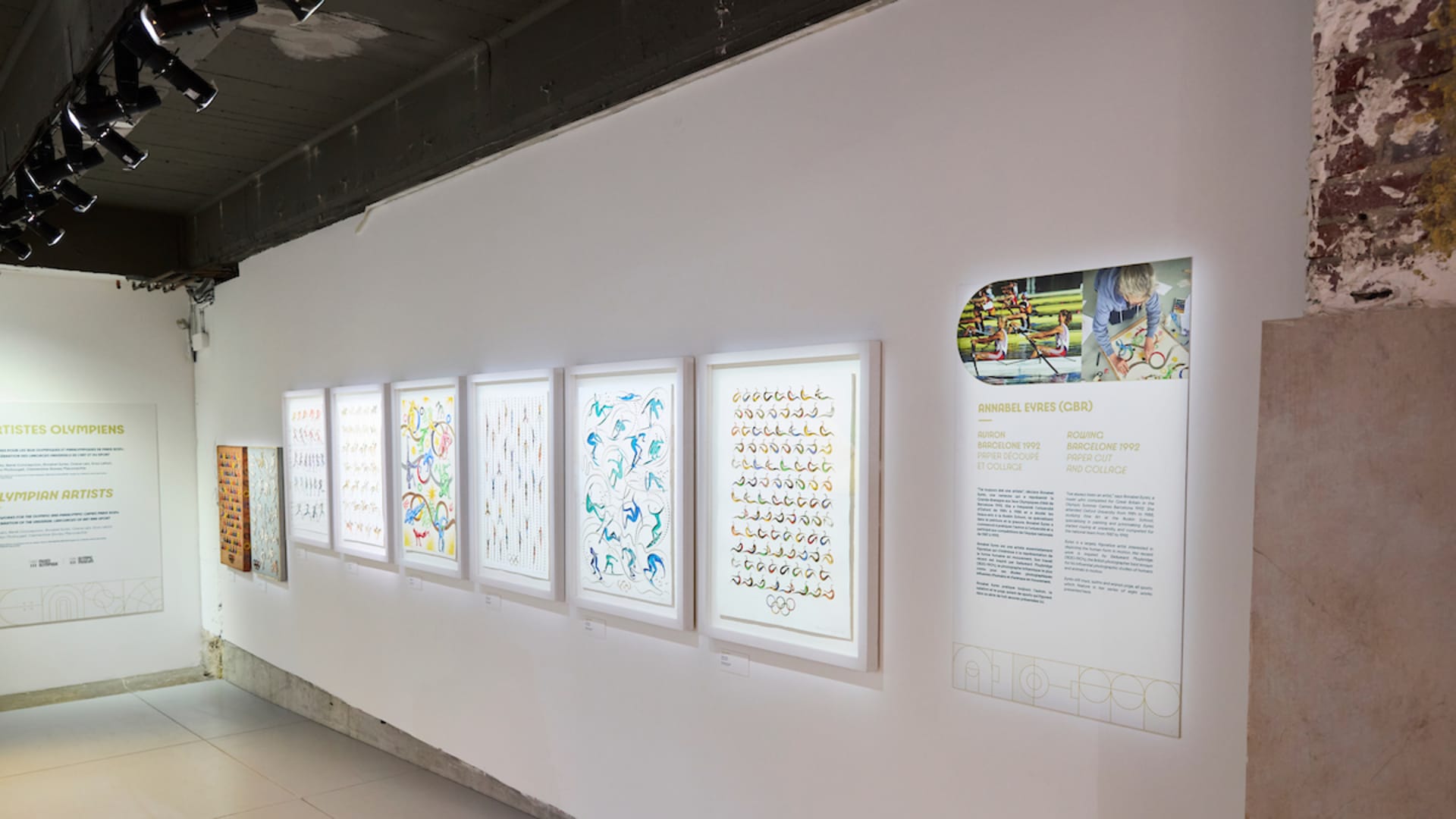 Artworks by Olympians on view at Palais de Tokyo (Clubhouse) during the Olympic Games Paris 2024.