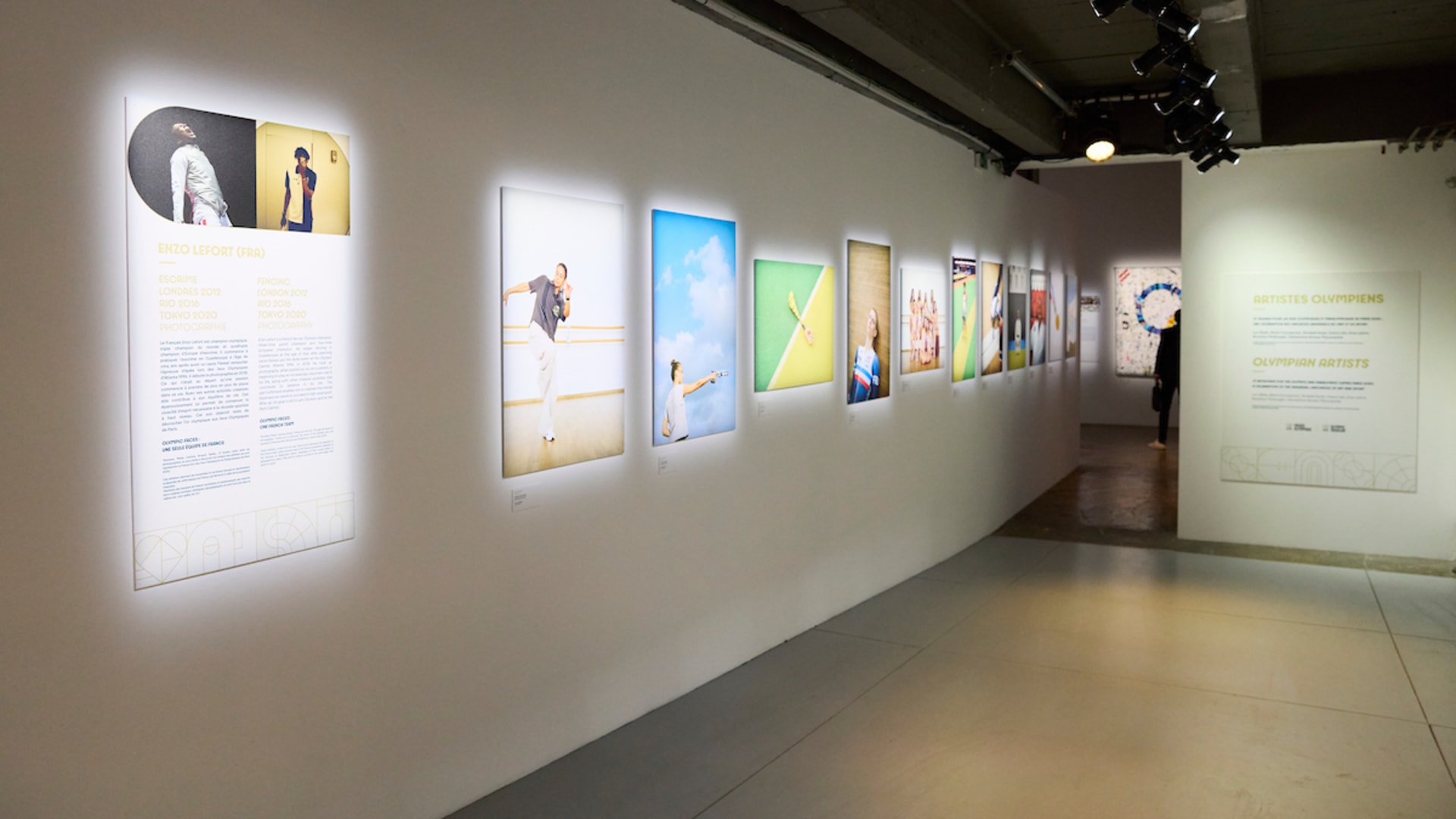 Artworks by Olympians on view at Palais de Tokyo (Clubhouse) during the Olympic Games Paris 2024