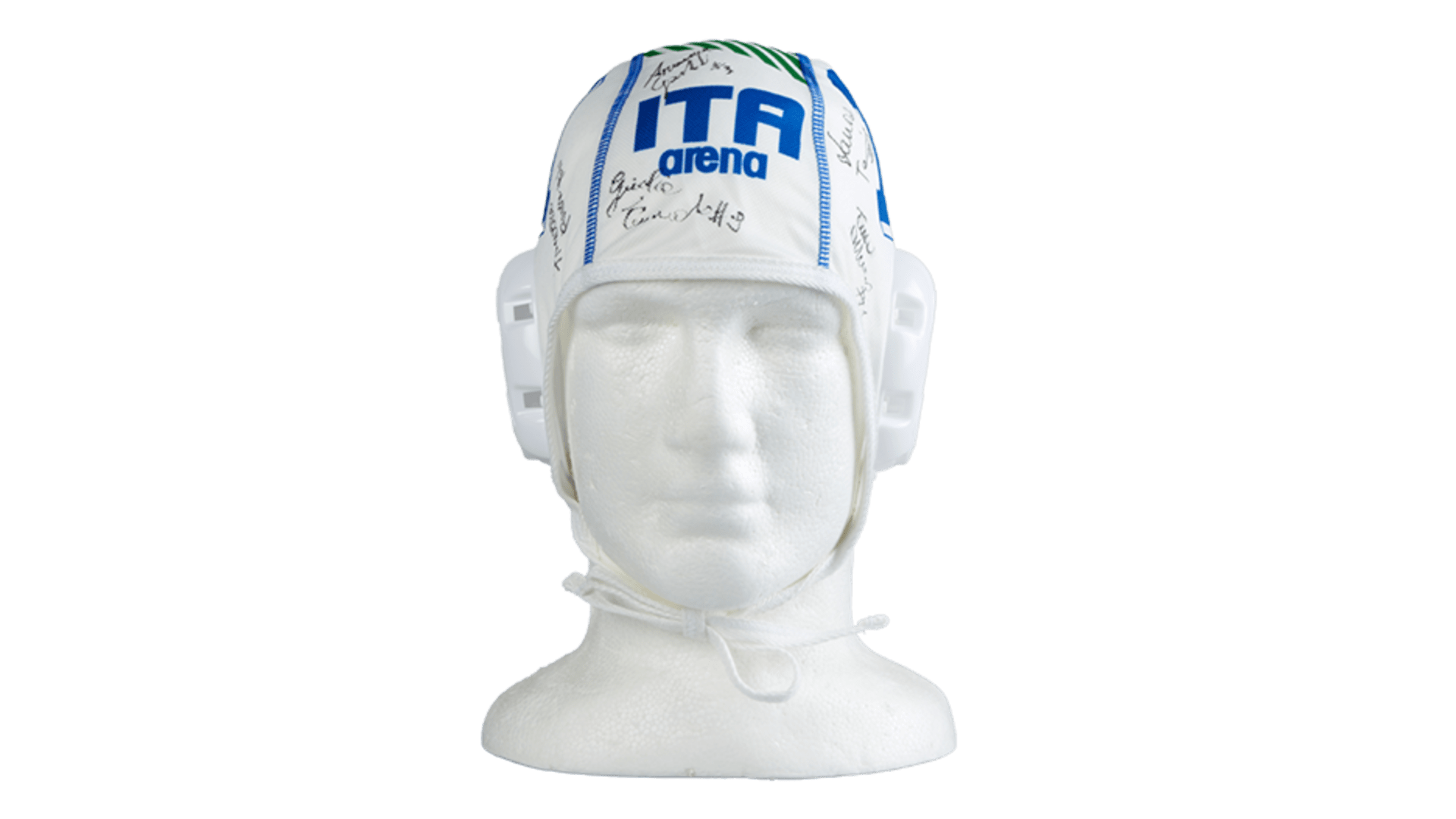 # Rio 2016, Aleksandra COTTI (ITA)'s swimming cap signed by the female Italian water polo team, silver medallist.