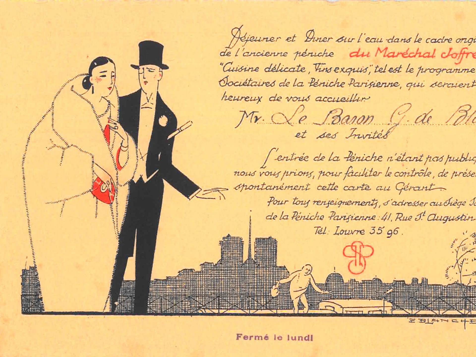 1924 - Paris Invitation