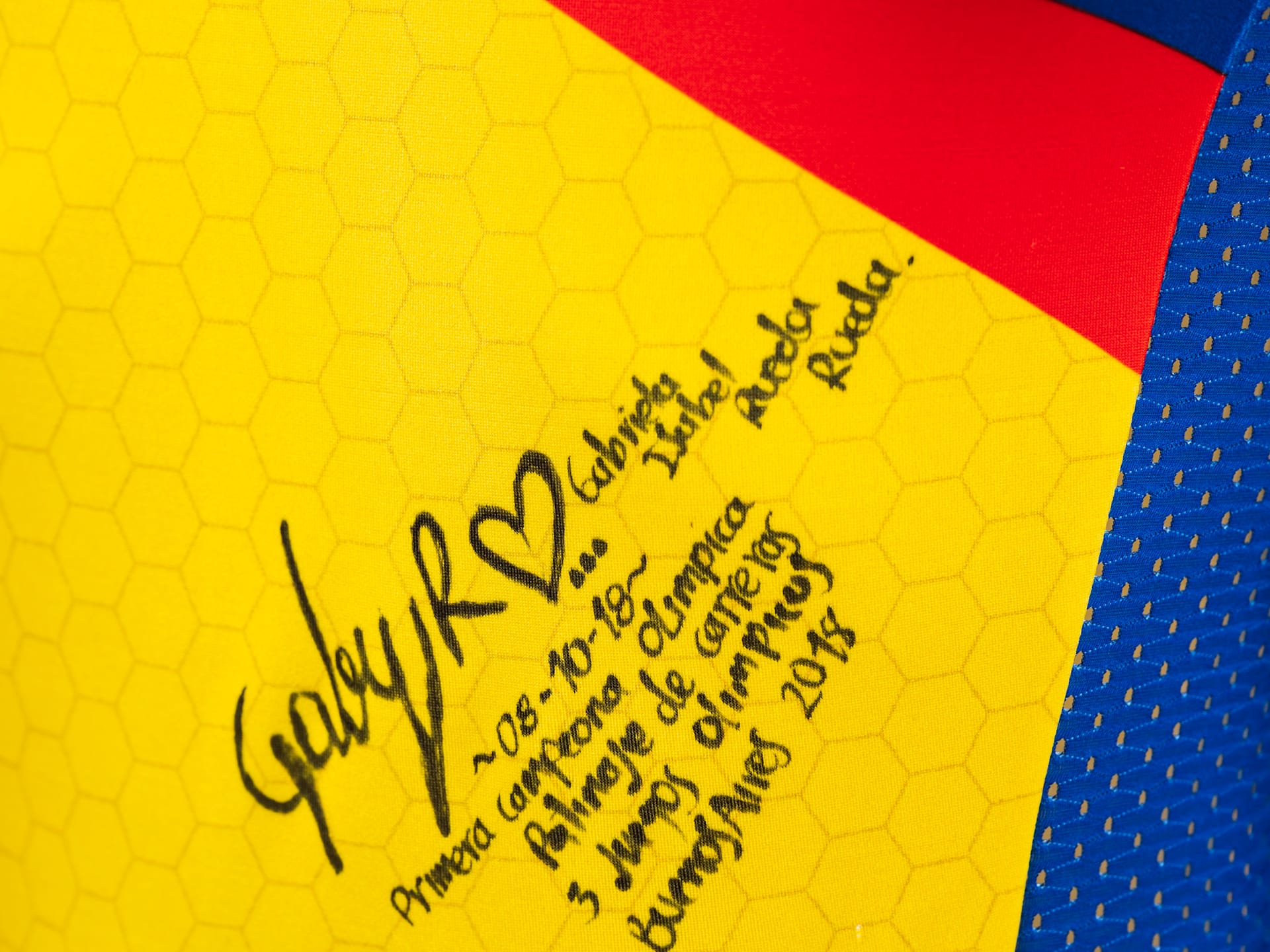 Close up of Gabriela Rueda's signature