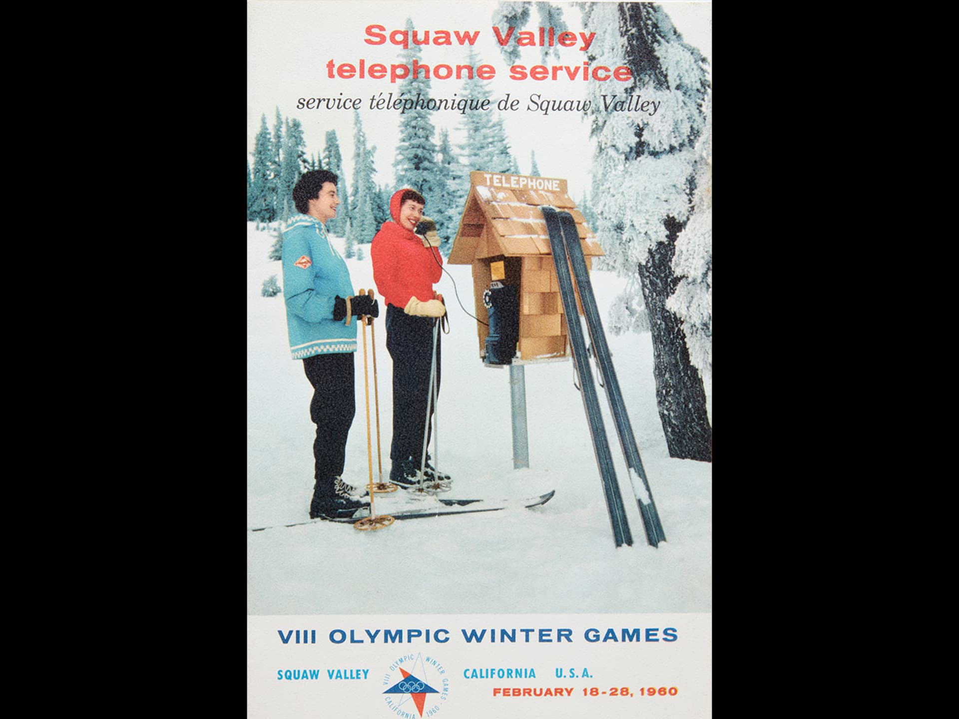 1960 Squaw Valley - Brochure service téléphonique