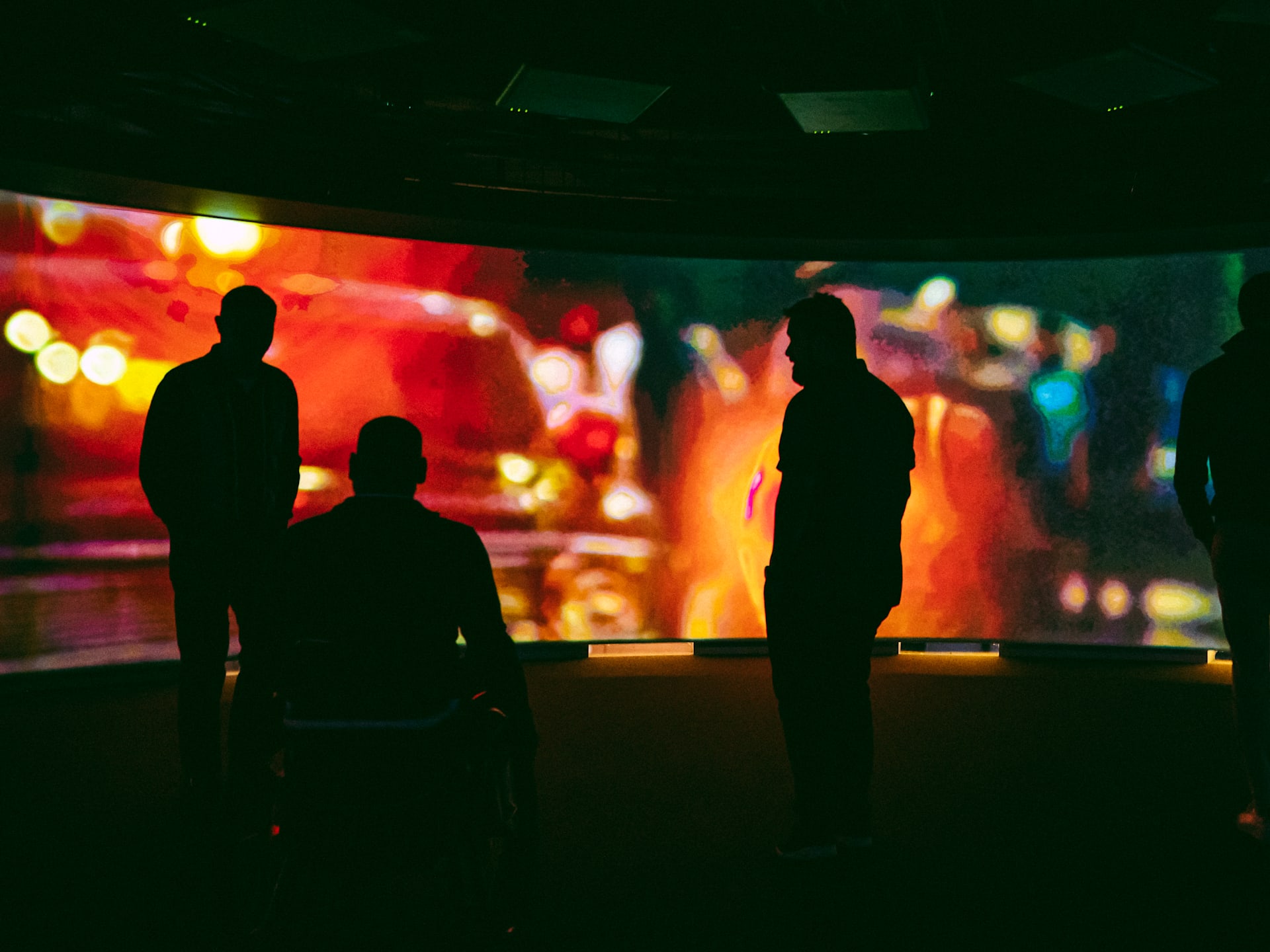 Big screen in the Permanent Exhibition