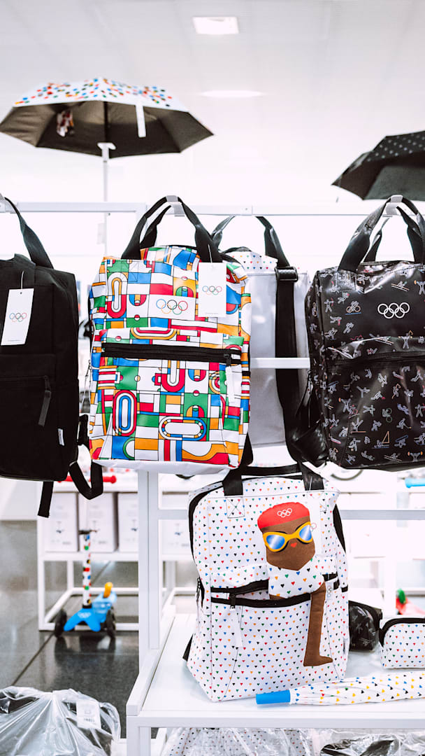 Bags from the Olympic Collection at the Shop