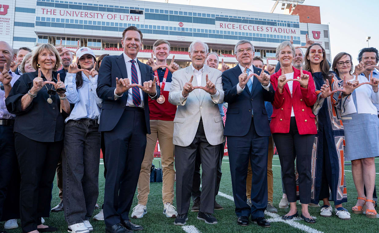 International Olympic Committee President Thomas Bach visited Salt Lake City and the State of Utah