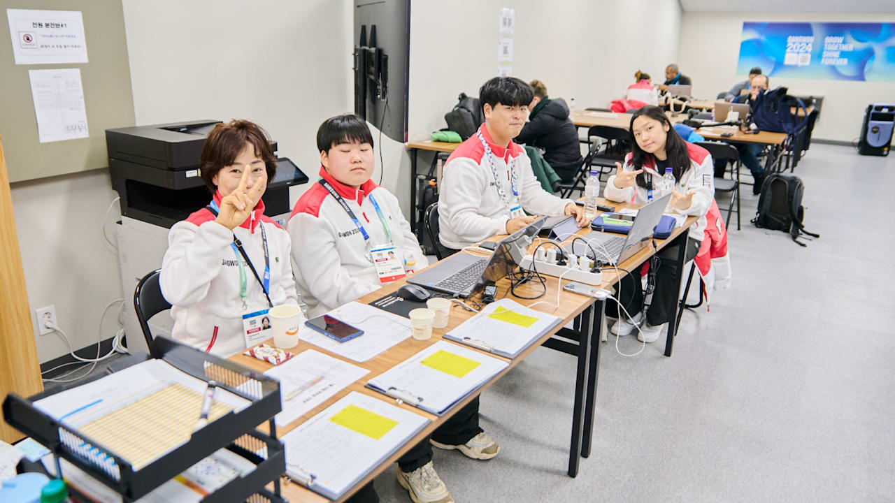 Volunteers at the Gangwon 2024 Youth Olympic Winter Games