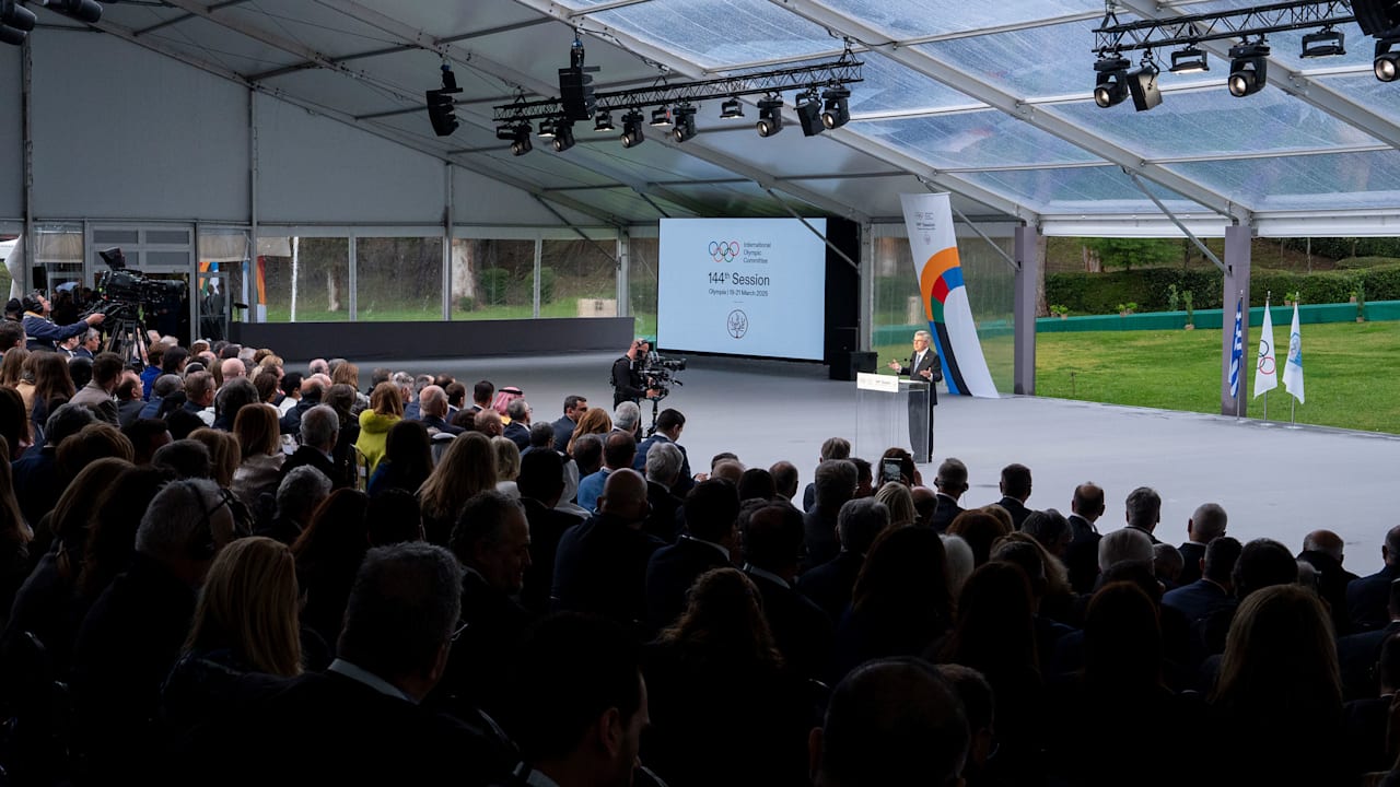 IOC President Thomas Bach at the Opening Ceremony of the 144th IOC Session, Ancient Olympia
