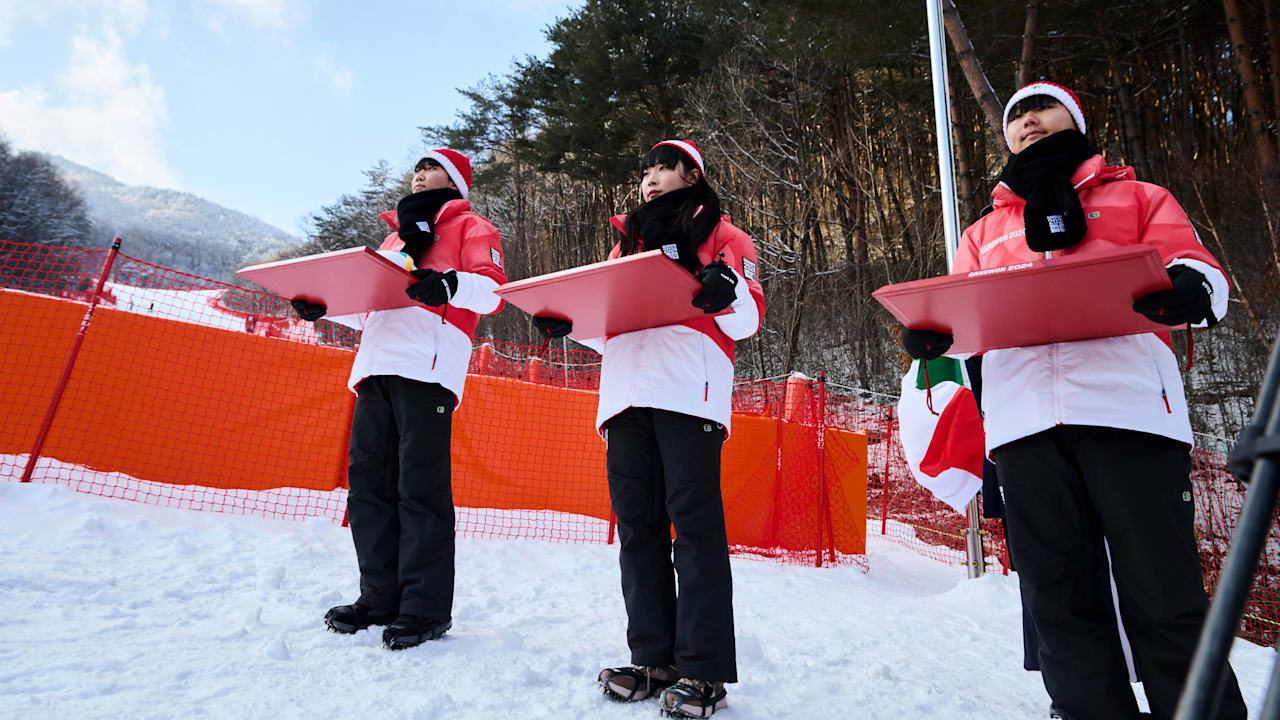 Volunteers at the Gangwon 2024 Youth Olympic Winter Games