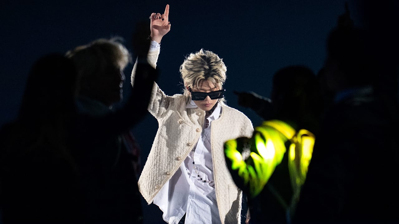 Ash Island performs during the Opening Ceremony at the Gangneung Oval. The Winter Youth Olympic Games, Gangwon, Republic of Korea, Friday 19 January 2024. Photo: OIS/Joe Toth. Handout image supplied by OIS/IOC
