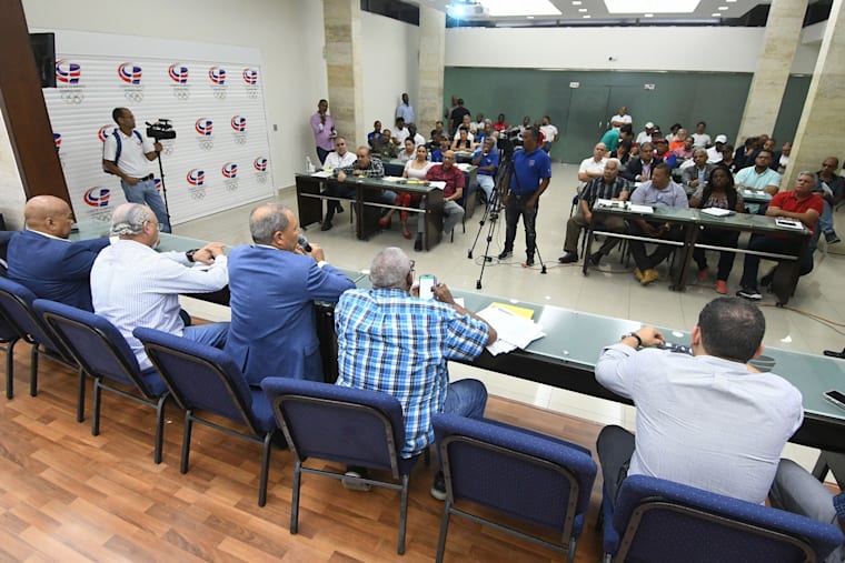 NOC. Briefing for the next Central American and Caribbean Games at the Dominican Republic NOC headquarters 