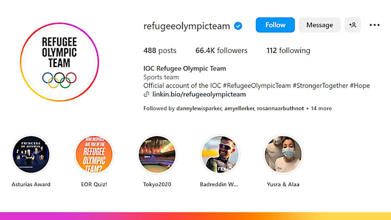 Refugee Olympic Team – Instagram