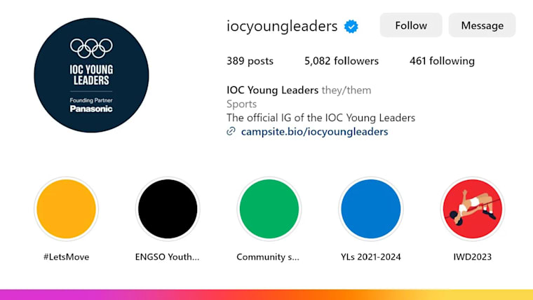 IOC Young Leaders - Instagram
