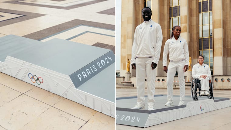 P&G and Paris 2024 unveil medal podiums for Olympic and Paralympic Games