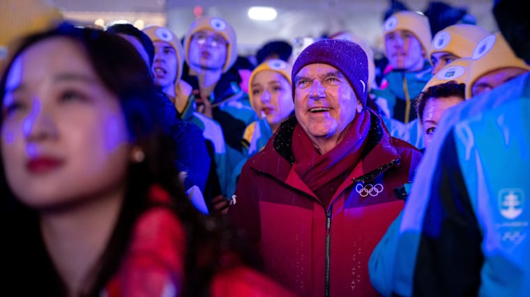 IOC President Thomas Bach at the Gangwon 2024 Closing Ceremony