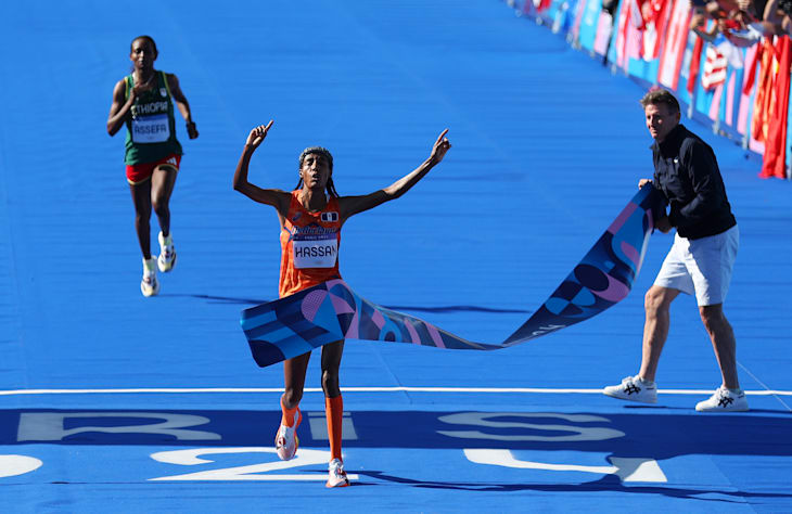 Atletismo : Sifan Hassan de Paises Bajos gana la medalla de oro en Maratón femenino, de los Juegos Olimpicos Paris 2024 Bodjm9lwmvml1ritogao