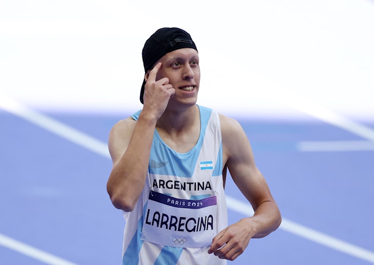 Atletismo: El argentino Elian Larregina se clasifica a semifinales en 400m masculino de Paris 2024 Caekdzebri2lpnvybckg