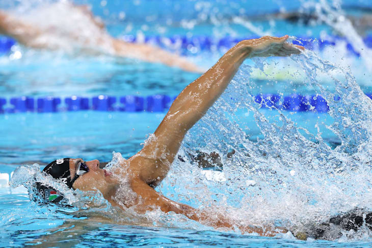 Thomas Ceccon in acqua