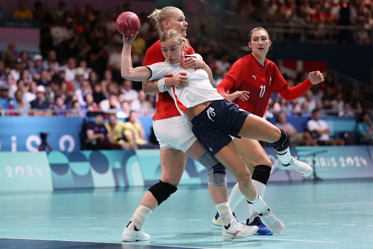 Эпизод матча Норвегия - Дания