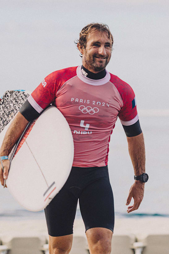 Team France's Joan Duru is all smiles after moving on to the quarter-finals