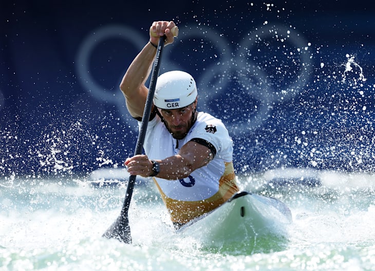 Sideris Tasiadis im Kanu-Slalom