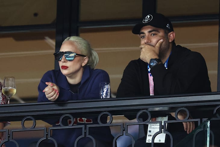 Lady Gaga到场观赛