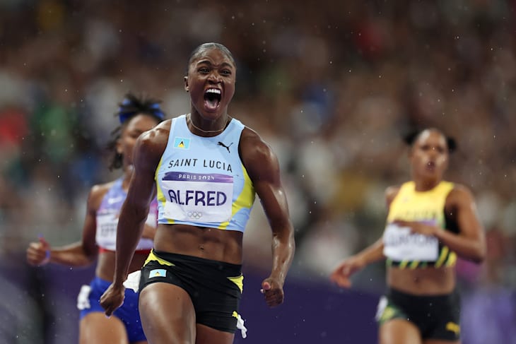 Julien Alfred, de Santa Lucía, arrasa en los 100 metros femeninos de Atletismo y se lleva la medalla de oro de los Juegos Olimpicos Paris 2024 Isilcchf4imp5eeuwkoi