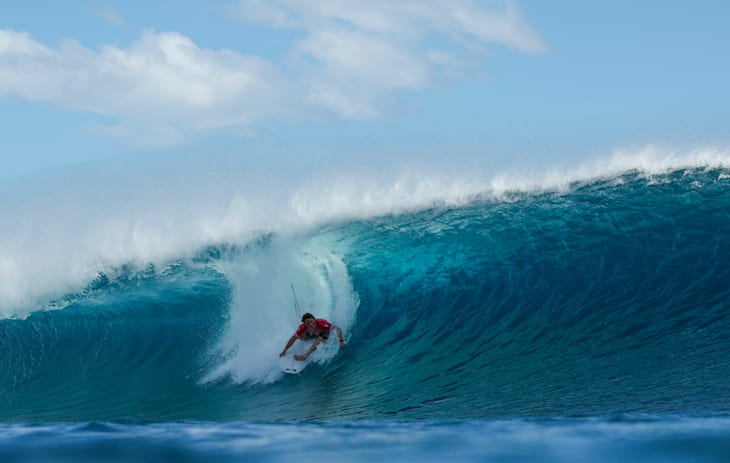 Alan Cleland Quiñonez (MEX) posted an 8.50 on his way to winning Heat #6