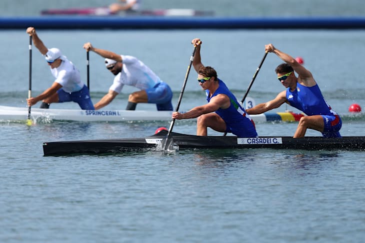 Semifinale C2 500m con Casadei e Tacchini