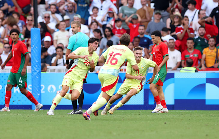 Fútbol masculino: ¡España es finalista olímpico! derrotó 2 a 1 a Marruecos y espera por Francia o Egipto en la final de Paris 2024 Mfnzoboxbbugzu2ns0jo