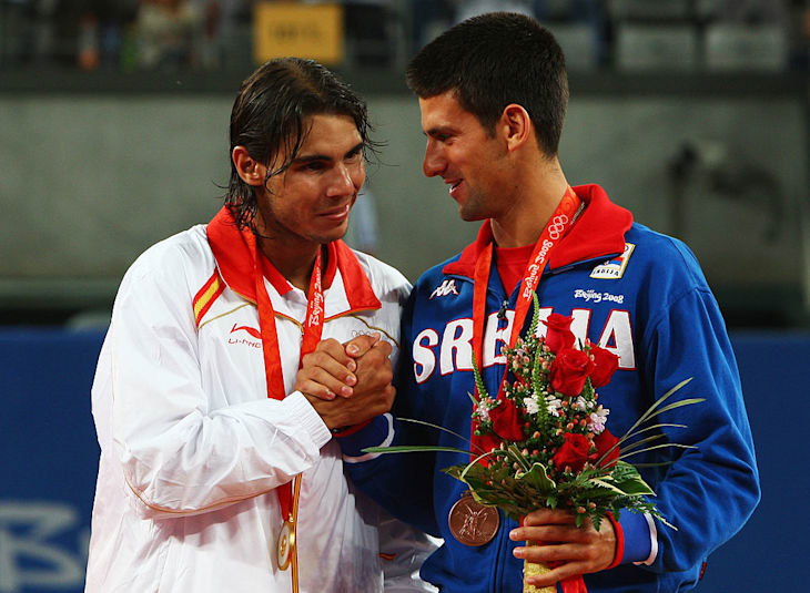 Djokovic e Nadal sul podio di Beijing 2008
