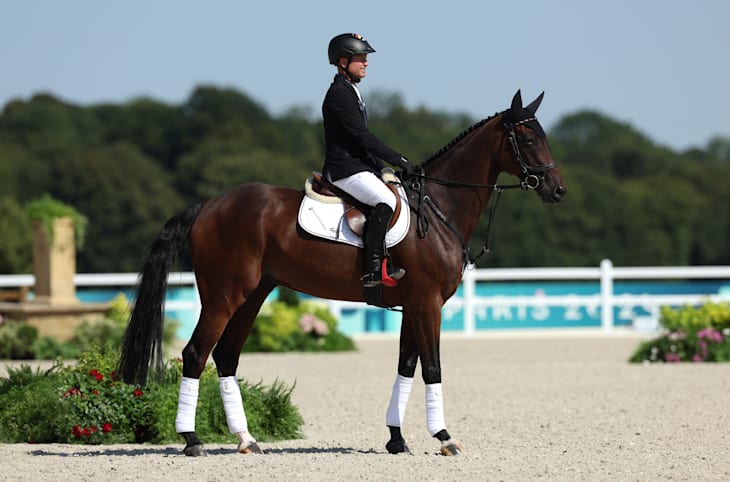 Michael Jung在比赛中