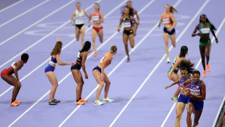 Atletismo : Estados Unidos se lleva la medalla dorada en relevos 4x400m femenino, de los Juegos Olimpicos Paris 2024 Plzl19btul3h4jd1xj4j