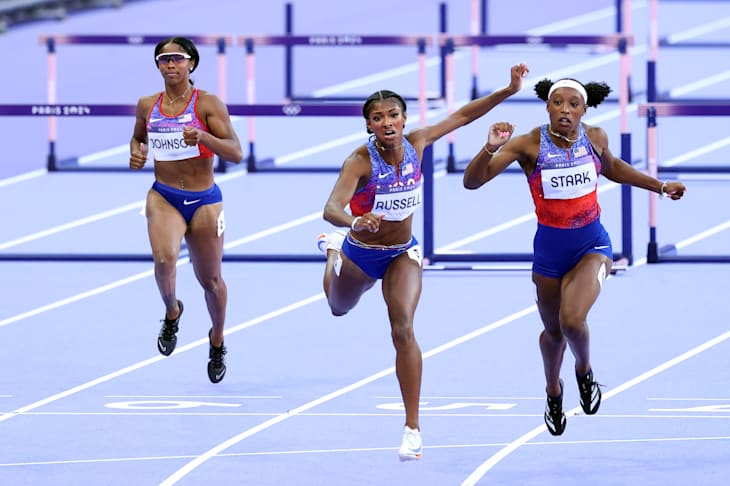 Atletismo : Masai Russell de Estados Unidos gana el oro en los 100m vallas femenino de los Juegos Olimpicos Paris 2024 Qvurpzwixiojdlssrqdd