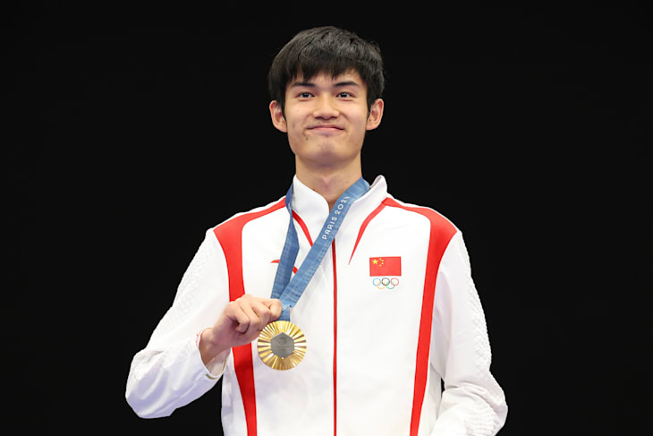 Sheng Lihao wins individual shooting gold at Paris 2024