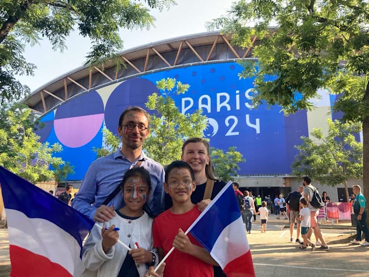 Fans français à l'Arena Champ-de-Mars