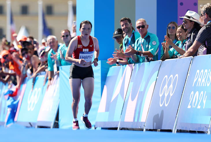 Bhutan's Kinzang Lhamo beat all odds and completed the women’s marathon | Bhutan's Only Female Participant in the Paris 2024 Olympics | Mania Africa