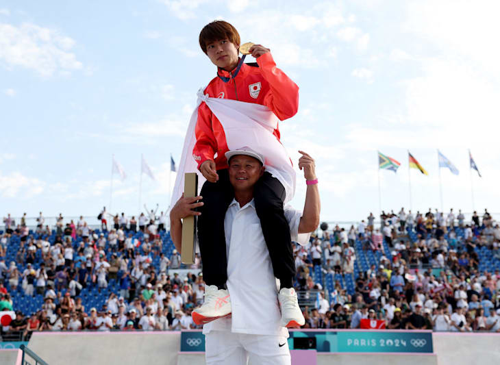 堀米雄斗赢得男子滑板街式决赛金牌