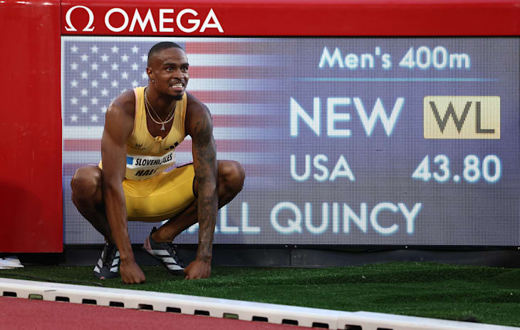 Quincy Hall gewinnt die 400m in Weltjahresbestleistung