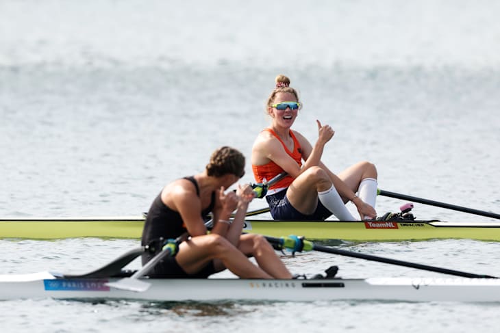 Karolien Florijn dopo aver vinto l'oro Olimpico