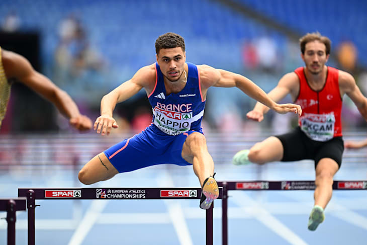  Le Français Wilfried Happio aux Championnats d'Europe d'athlétisme 2024