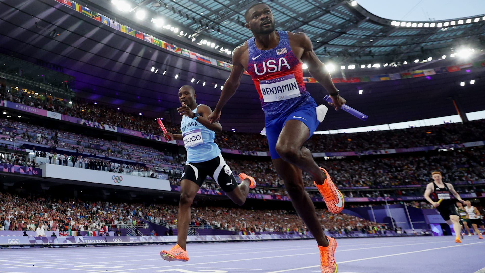 Paris 2024 athletics: All results, as Team USA defend gold in men’s 4x400m relay with new Olympic record 