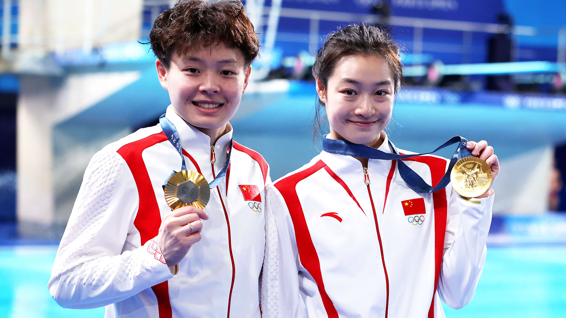 2024年巴黎奥运会跳水：昌雅妮/陈艺文女子双人3米板夺金