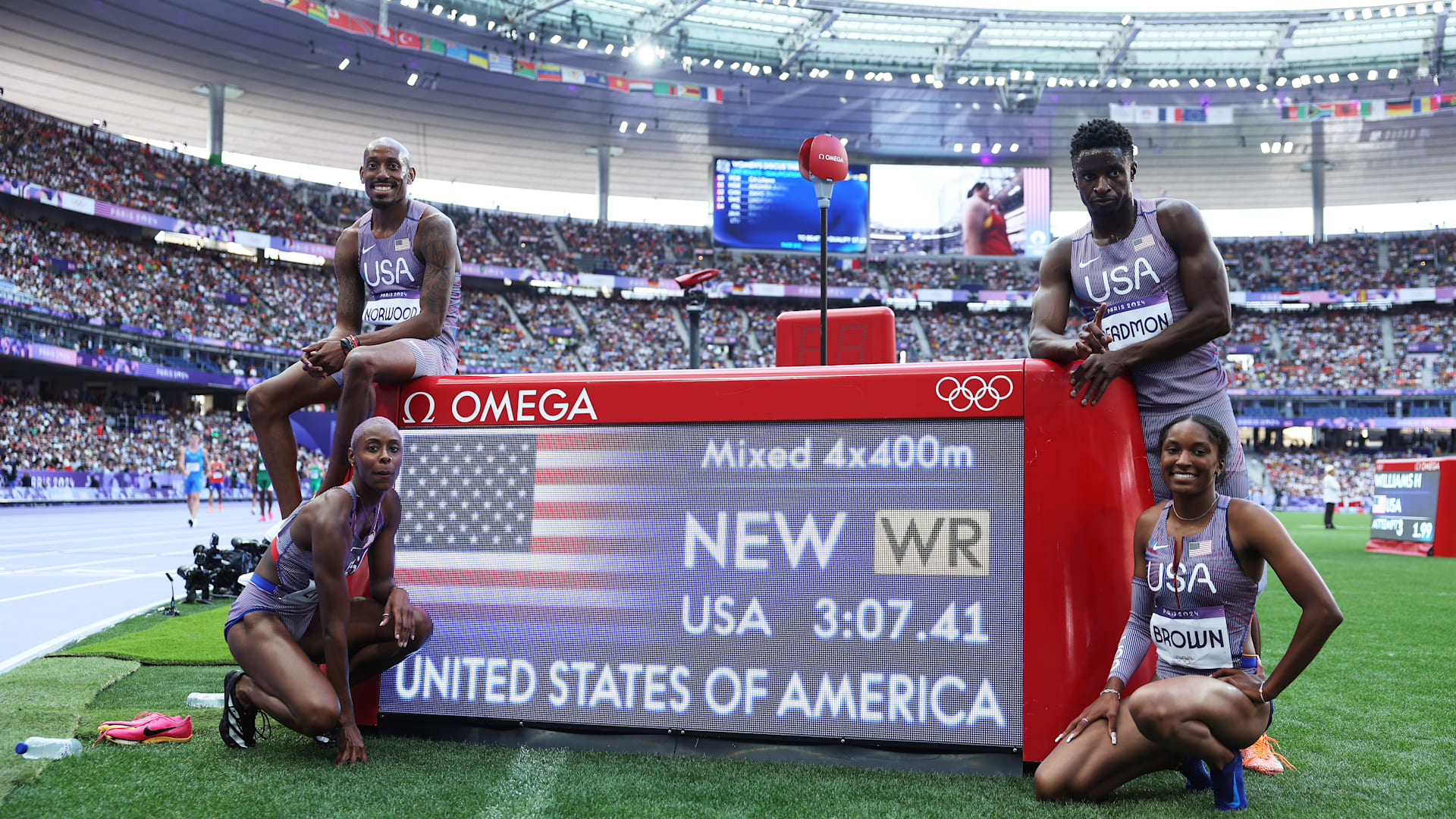 Paris 2024 athletics: Team USA smashes mixed 4x400m relay world record 