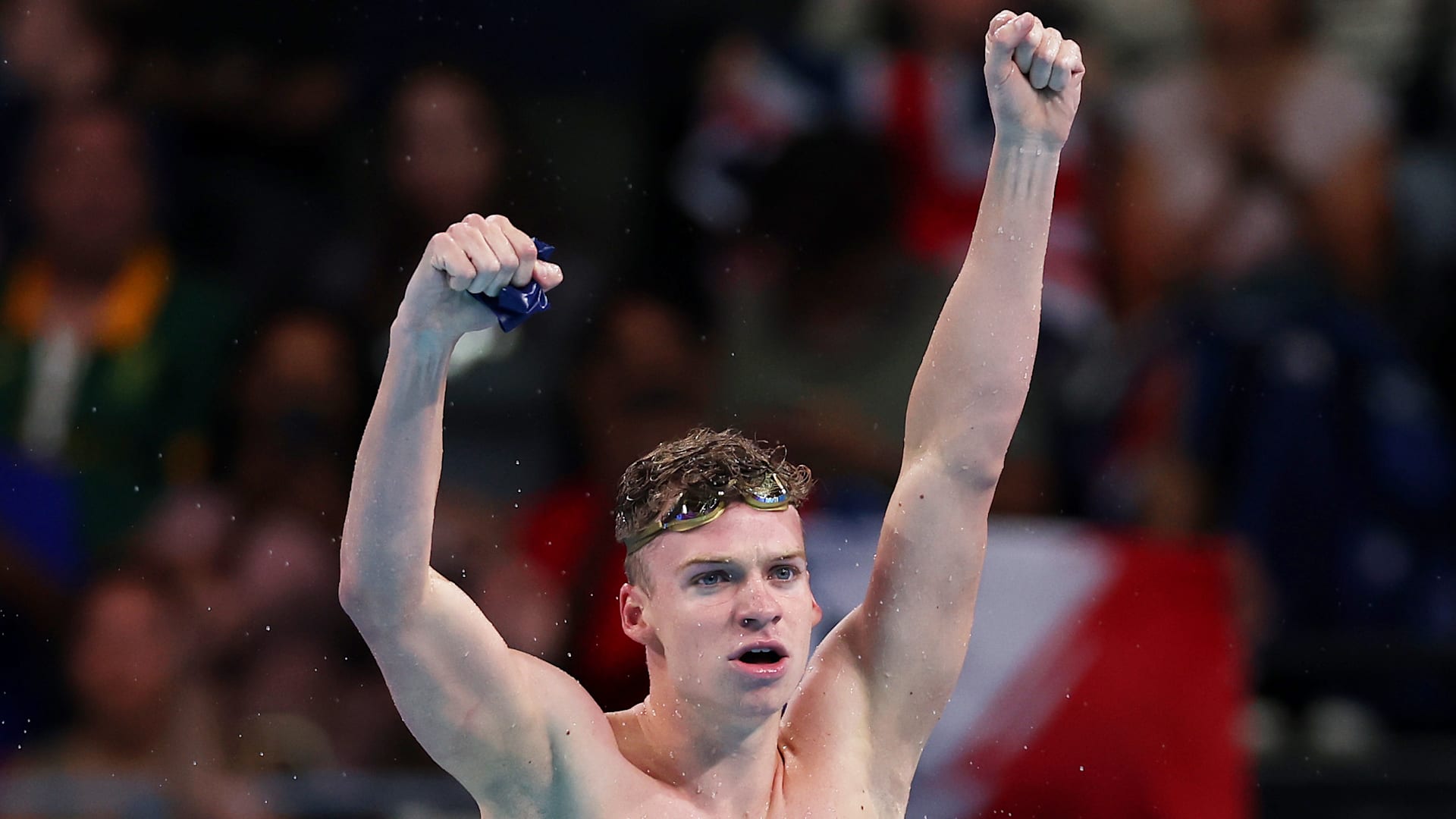 Paris 2024 swimming: France’s Leon Marchand continues history-making Games with Olympic record and gold medal in the 200m individual medley 