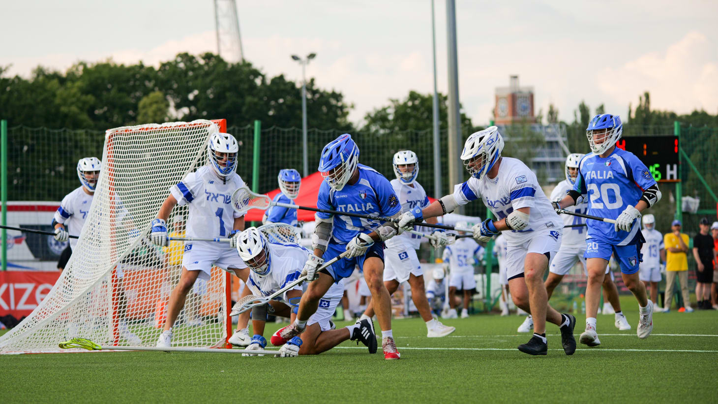 colpi e combattimenti di lacrosse