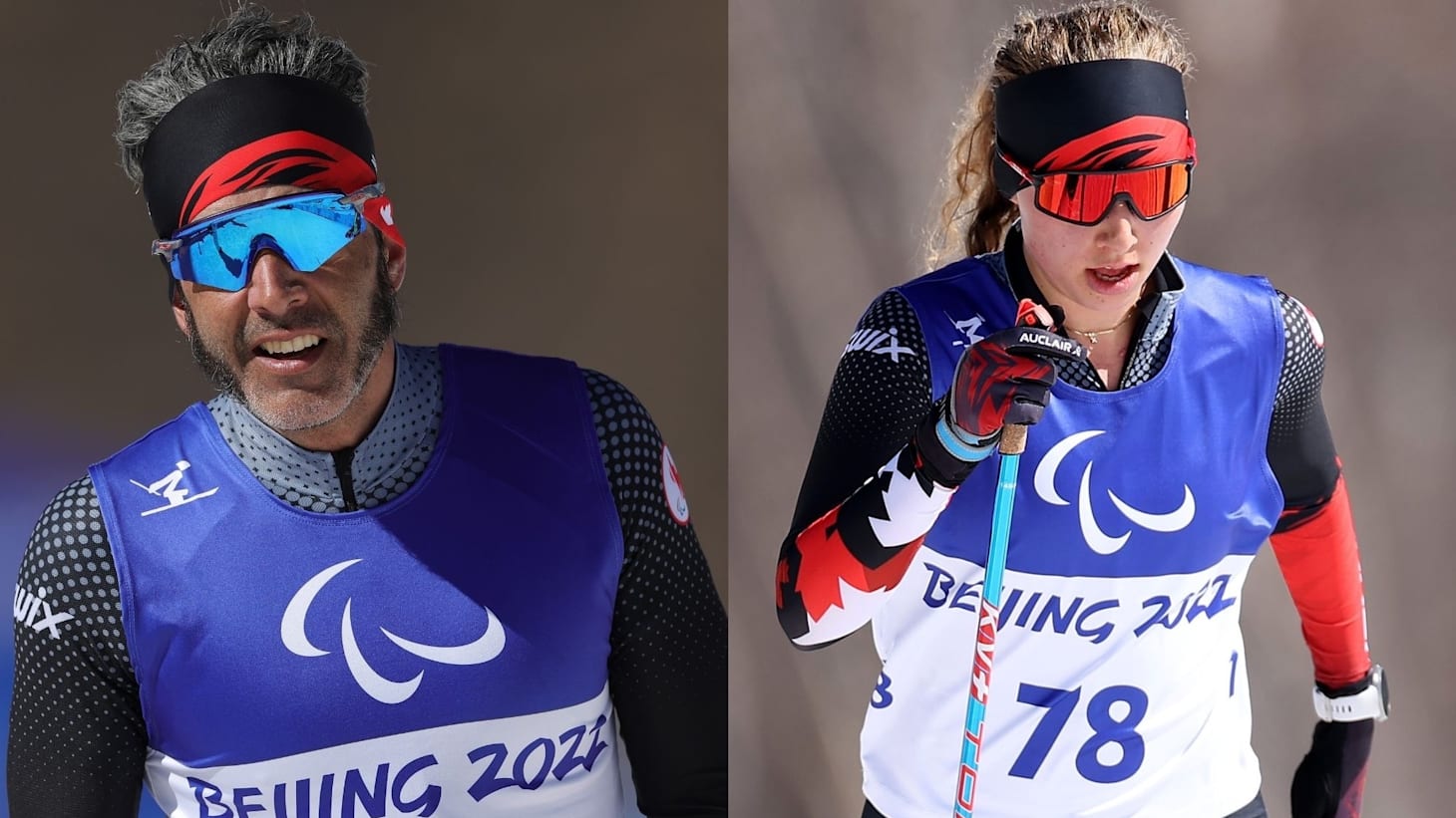 Brian McKeever and Natalie Wilkie at the Paralympic Winter Games Beijing 2022