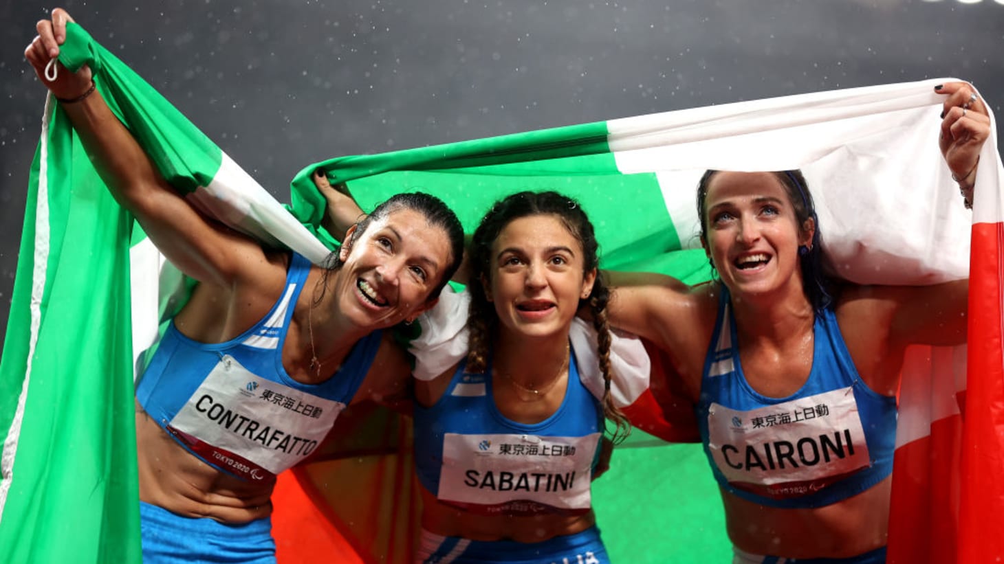 ambra-sabatini-martina-caironi-e-monica-contrafatto-alle-paralimpiadi