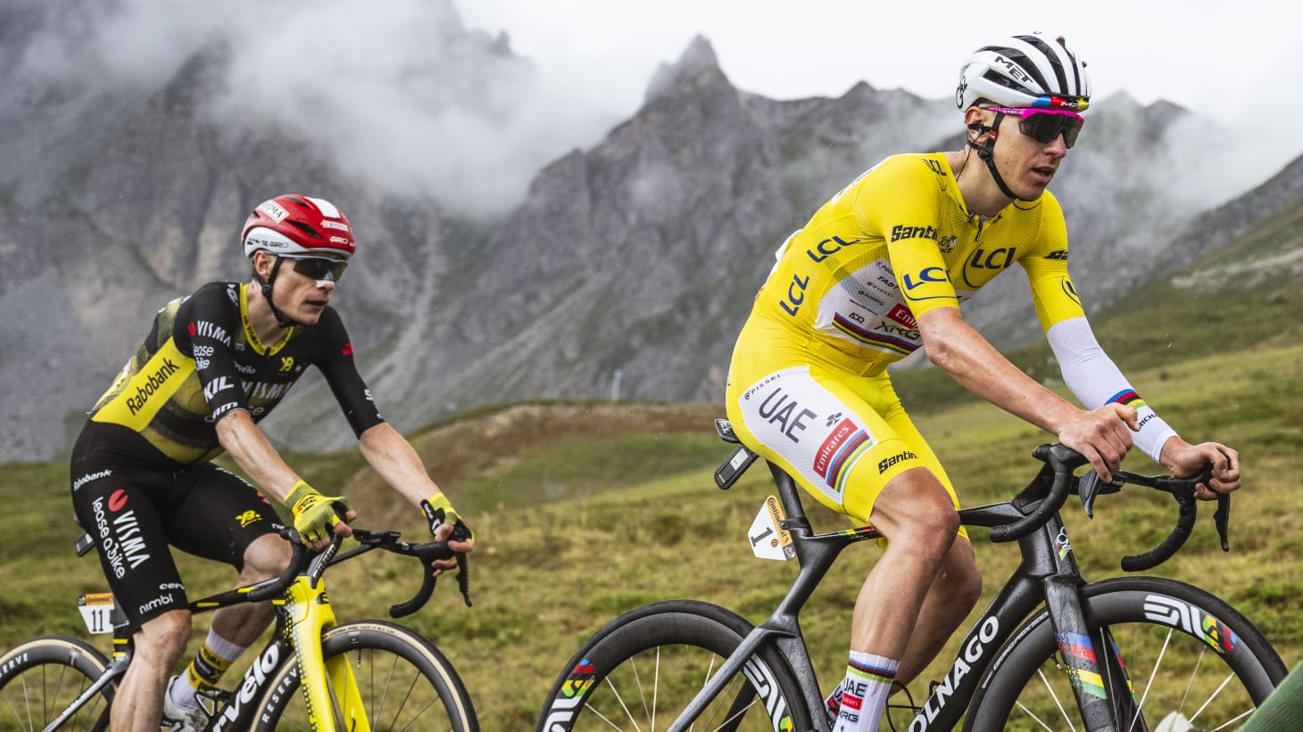 Jonas Vingegaard e Tadej Poga?ar al Tour de France 2025