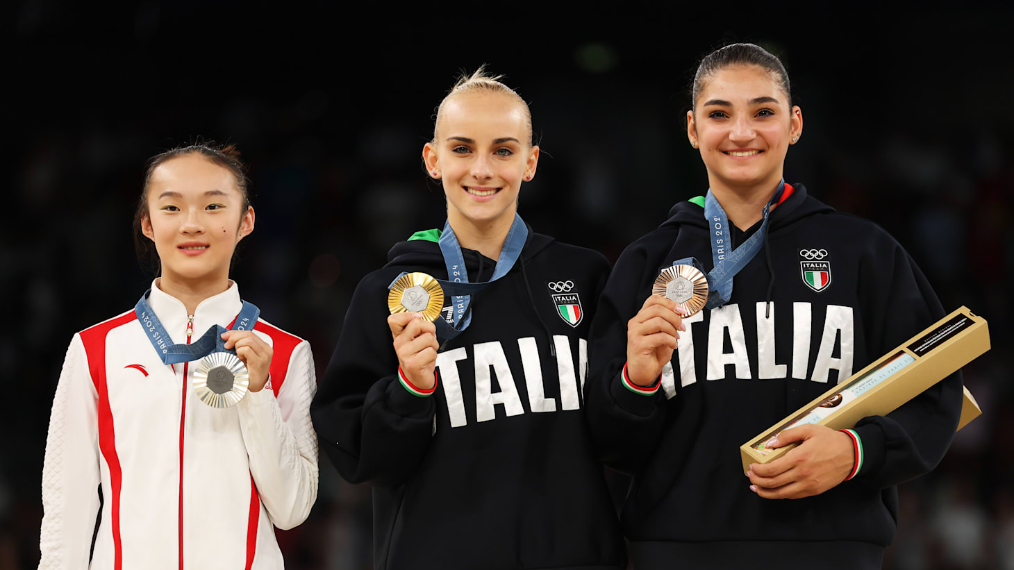 MIKELART Ciondolo Ginnastica Artistica 'Massima Squadra Alla Trave' - Argento 925 Made In Italy